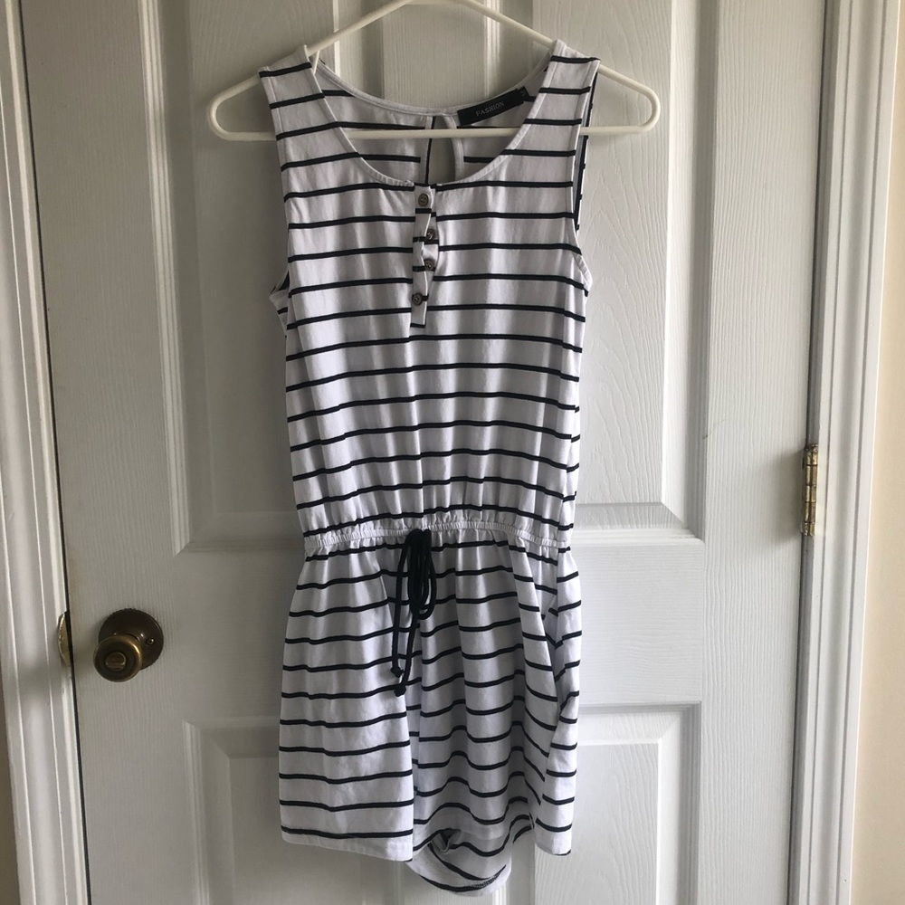 Striped romper